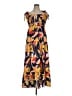 Unbranded 100% Polyester Tropical Orange Casual Dress Size 1X - photo 1