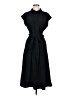 Halogen 100% Polyester Solid Black Casual Dress Size M - photo 1