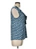 Appleseeds Blue Sleeveless Blouse Size L (petite) - photo 4