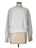 Badgley Mischka Solid White Silver Pullover Sweater Size L - photo 1