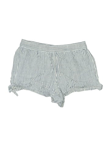 Madewell Pull-On Side-Tie Shorts in Chambray Stripe (view 1)