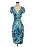Cache Print Blue Cocktail Dress Size S - photo 1
