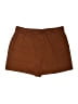 Nine West 100% Polyester Solid Brown Shorts Size L - photo 2