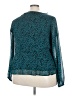 Mi ami 100% Polyester Teal 3/4 Sleeve Blouse Size 3X - photo 2