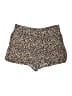 Nine West 100% Rayon Animal Print Gold Shorts Size L - photo 1