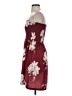 Unbranded Floral Burgundy Cocktail Dress Size S - photo 5