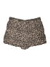 Nine West 100% Rayon Animal Print Gold Shorts Size L - photo 2
