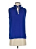 Ann Taylor LOFT 100% Rayon Blue Sleeveless Blouse Size S - photo 1