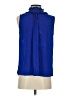 Ann Taylor LOFT 100% Rayon Blue Sleeveless Blouse Size S - photo 2