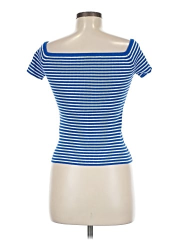 Madewell Off-the-Shoulder Sweater in Stripe (view 2)