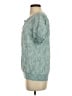 Ruff Hewn 100% Cotton Teal 3/4 Sleeve Blouse Size S - photo 5