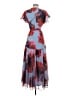 Hutch 100% Polyester Floral Blue Cocktail Dress Size S (petite) - photo 2