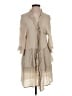 Easel 100% Tencel Tan 3/4 Sleeve Top Size S - photo 1