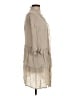 Easel 100% Tencel Tan 3/4 Sleeve Top Size S - photo 4