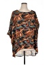 Adrienne 100% Polyester Brown 3/4 Sleeve Blouse Size 1X - photo 1
