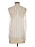 Love Stitch 100% Polyester Ivory Sleeveless Blouse Size S - photo 2