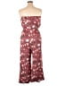 SO Paisley Red Pink Jumpsuit Size L - photo 2