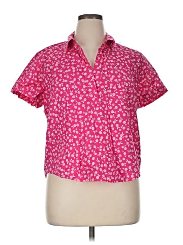 J.Crew Factory Store Short Sleeve Blouse (view 1)