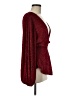 retrofête 100% Viscose Burgundy Blazer Size M - photo 4