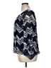 New Directions 100% Polyester Blue 3/4 Sleeve Blouse Size XL - photo 5
