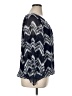 New Directions 100% Polyester Blue 3/4 Sleeve Blouse Size XL - photo 4