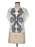 H&M 100% Viscose White Short Sleeve Blouse Size M - photo 1