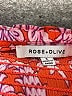 Rose + Olive 100% Polyester Orange Short Sleeve Blouse Size S - photo 7