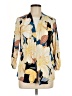 IMAN Floral Yellow 3/4 Sleeve Blouse Size M (petite) - photo 1