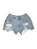 Shein Blue Denim Shorts Size 27 waist - photo 1