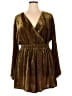 Cider 100% Polyester Metallic Gold Romper Size 1X - photo 1