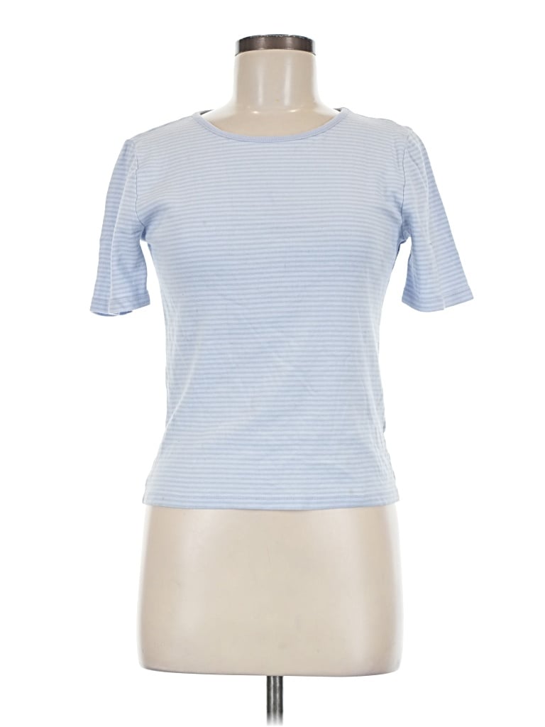 Pre-owned Jcrew Short Sleeve T-shirt In Blue