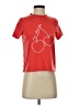 Lea & Viola 100% Cotton Hearts Red Short Sleeve T-Shirt Size XS - photo 1