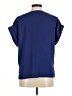 MOD Lusive 100% Polyester Blue Short Sleeve Blouse Size M - photo 2