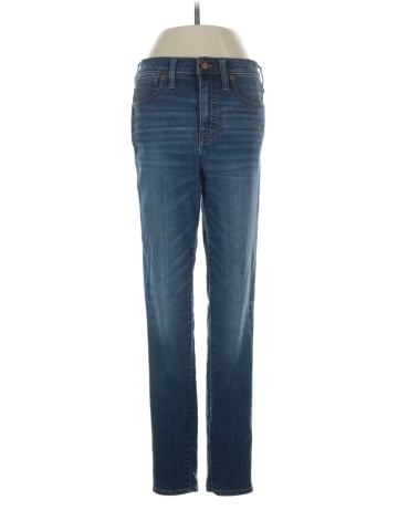 Madewell 10" High-Rise Skinny Jeans in Danny Wash: TENCEL&trade; Denim Edition (view 1)