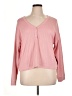 Z Supply Pink Long Sleeve Blouse Size XL - photo 1