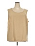 Draper's & Damon's Tan Sleeveless Top Size 3X - photo 1