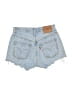 Levi's 100% Cotton Blue Denim Shorts Size 23 waist - photo 2