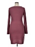 Leith Solid Pink Burgundy Casual Dress Size XL - photo 2