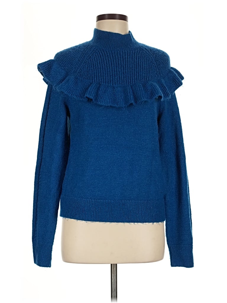 Pre-owned Ann Taylor Turtleneck Sweater In Blue