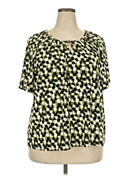 Ak Anne Klein Short Sleeve Blouse