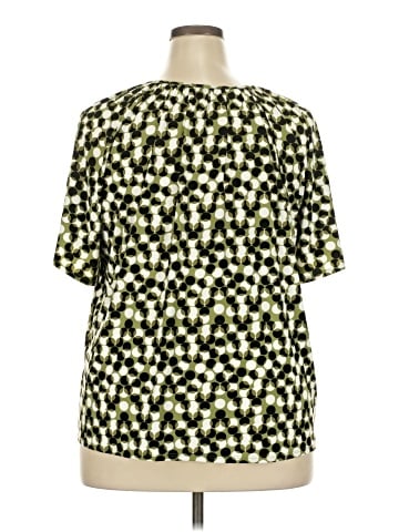 AK Anne Klein Short Sleeve Blouse (view 2)