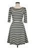 Pixley Stripes Black Casual Dress Size M - photo 1
