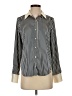 Evereve 100% Polyester Stripes Ivory Long Sleeve Blouse Size XS - photo 1