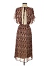 Everly Paisley Burgundy Cocktail Dress Size S - photo 2