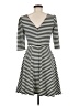 Pixley Stripes Black Casual Dress Size M - photo 2