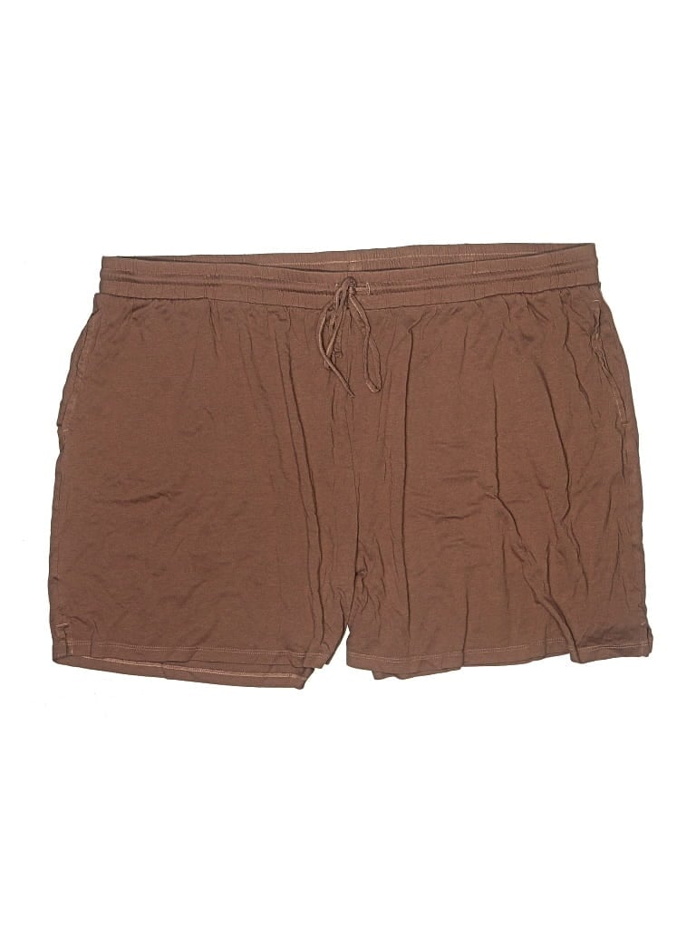 Pre-owned Girlfriend Collective Athletic Shorts In Brown