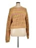 By Anthropologie 100% Acrylic Tweed Yellow Pullover Sweater Size XL - photo 1