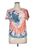 Ruby Rd. Tie-dye Orange Blue Short Sleeve T-Shirt Size XL - photo 1