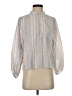 Q2 Ivory Blue 3/4 Sleeve Blouse Size S - photo 1