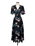 Nicholas 100% Silk Floral Black Casual Dress Size 0 - photo 1